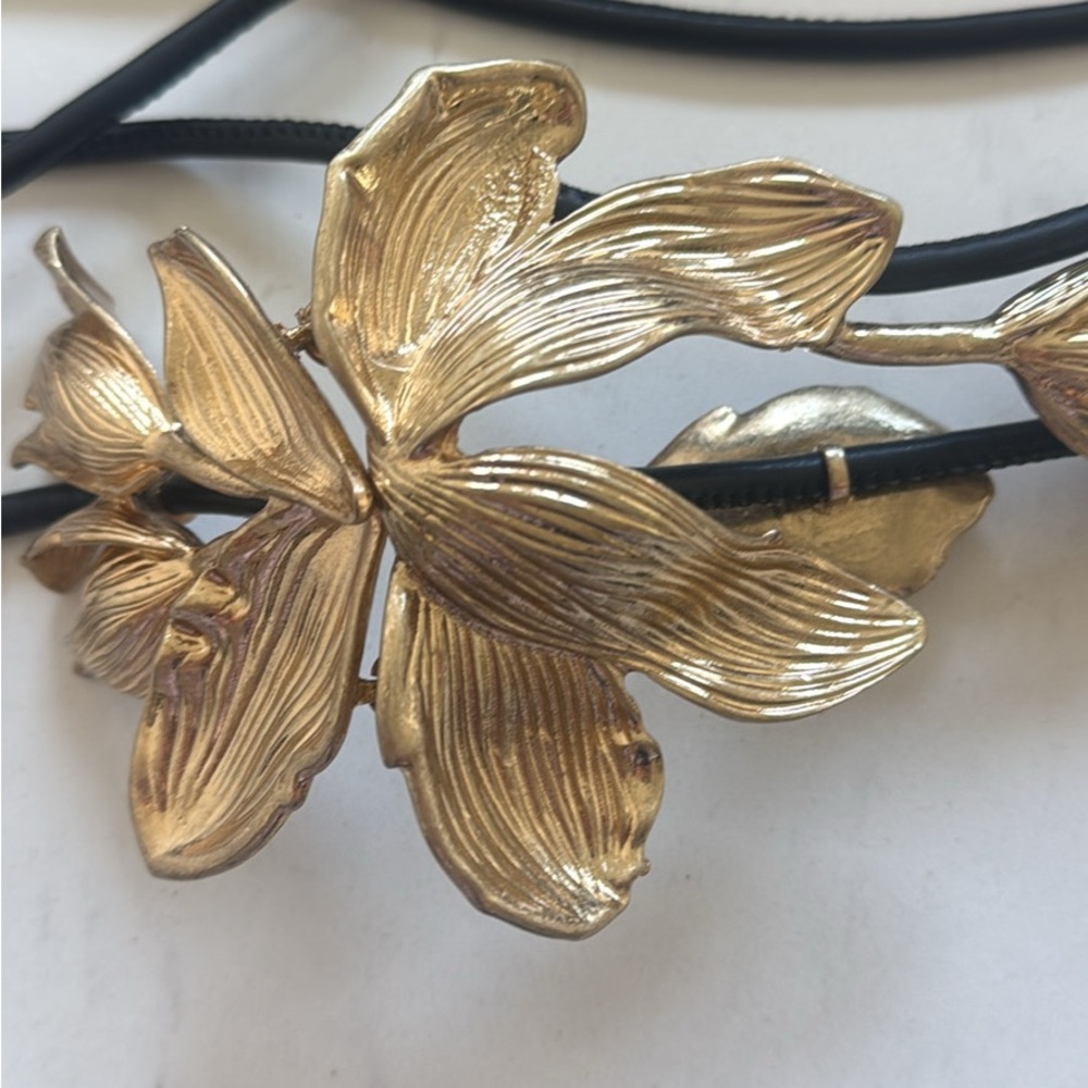 Zara Gold Floral Belt